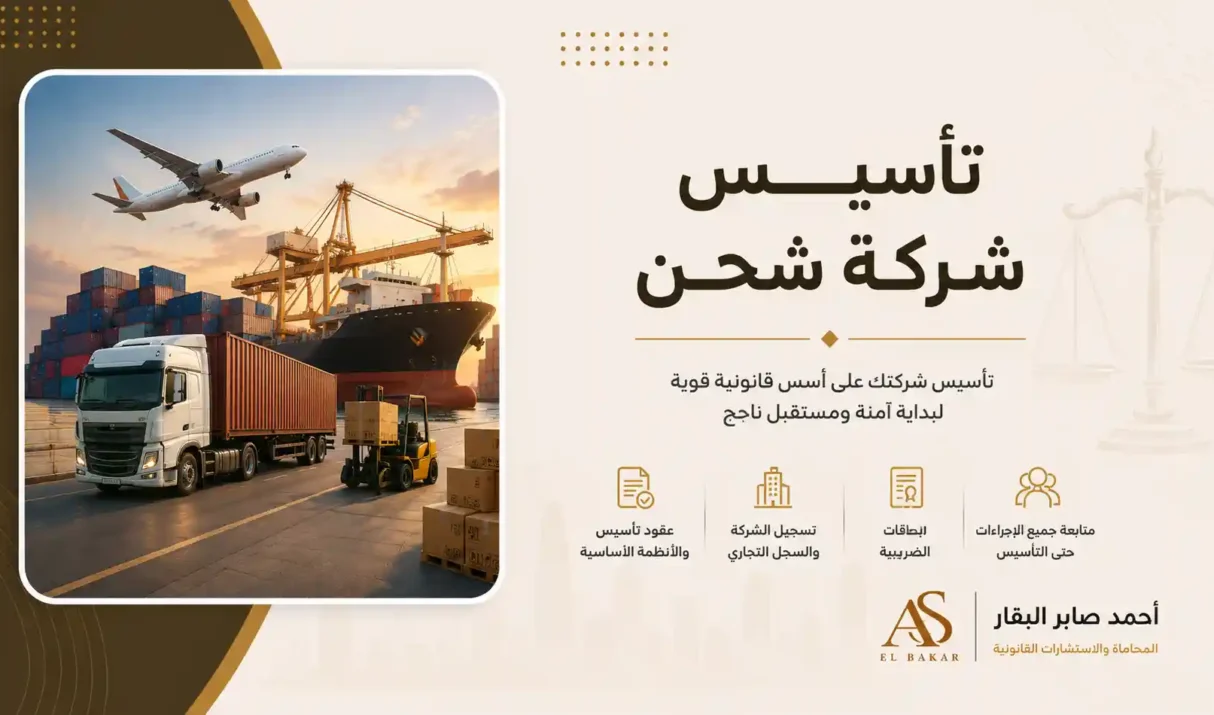 تأسيس شركة شحن