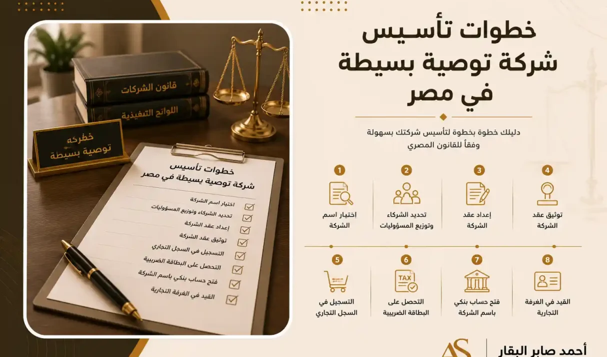 خطوات تاسيس شركة توصية بسيطة فى مصر