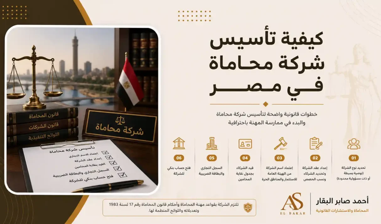 كيفية تأسيس شركة محاماة في مصر